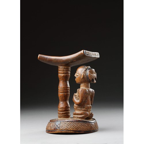 African Democratic Republic of the Congo Luba Anthropomorphic Headrest